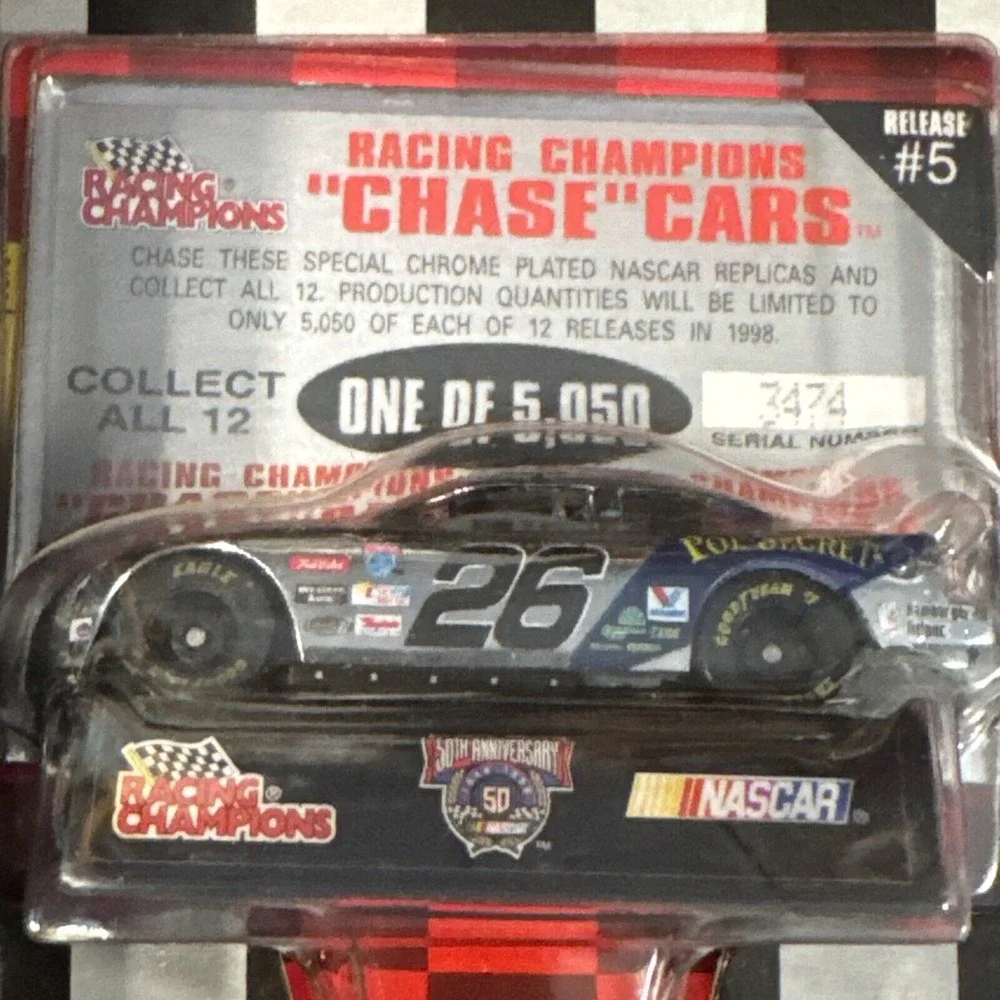 NASCAR‎ Chase Car Collection 12 Total Cards 1998 Racing Champions 50th Anniv.